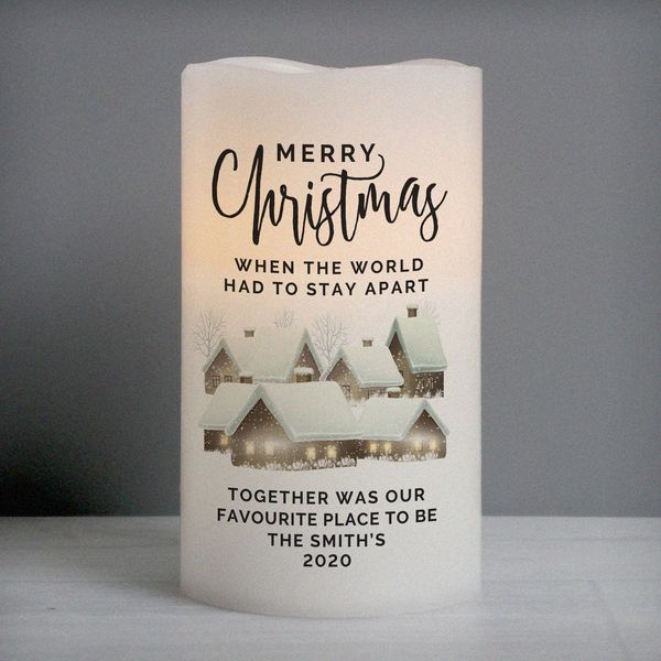 Modal Additional Images for Personalised Christmas Town LED Candle