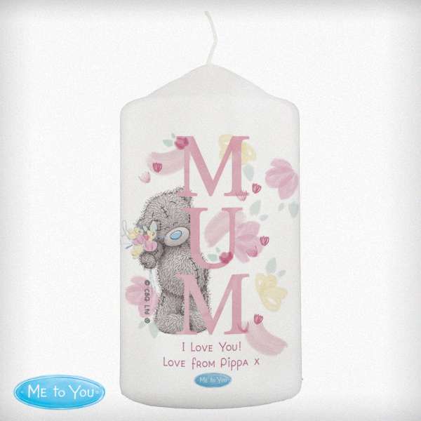 Modal Additional Images for Personalised Me to You MUM Pillar Candle