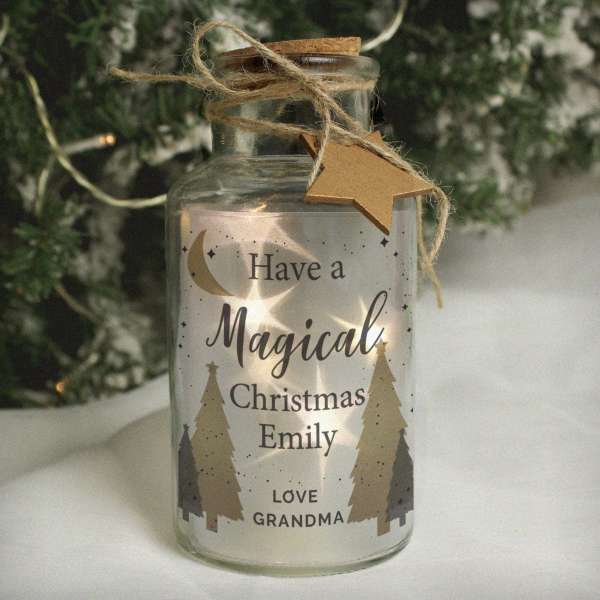 Modal Additional Images for Personalised Christmas Tree LED Glass Jar