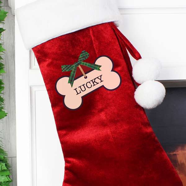 (image for) Personalised Dog Treats Stocking - Click Image to Close