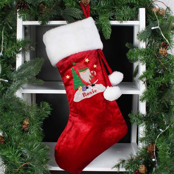 (image for) Personalised Tartan Santa Stocking - Click Image to Close