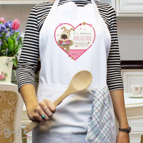 (image for) Personalised Boofle Flowers Apron
