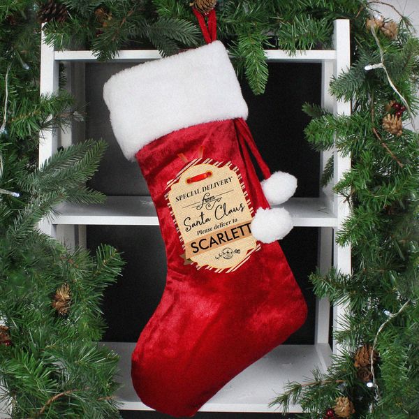 (image for) Personalised Special Delivery Luxury Stocking - Click Image to Close