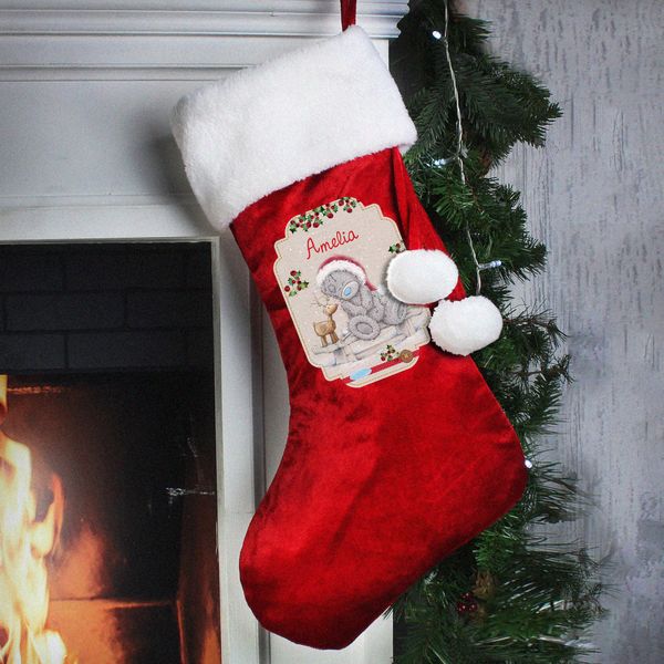 (image for) Personalised Me to You Reindeer Luxury Stocking - Click Image to Close