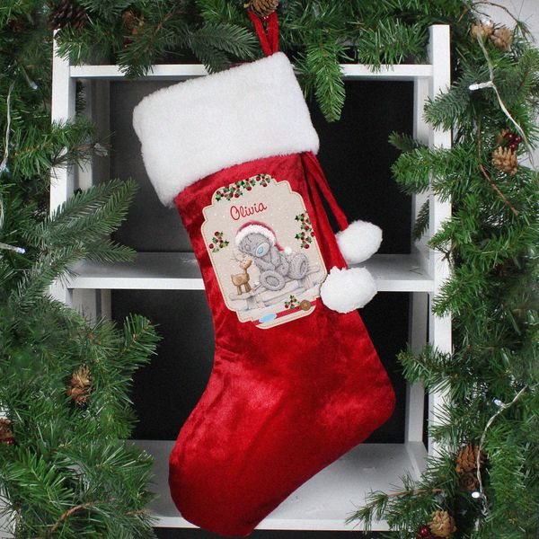Modal Additional Images for Personalised Me to You Reindeer Luxury Stocking