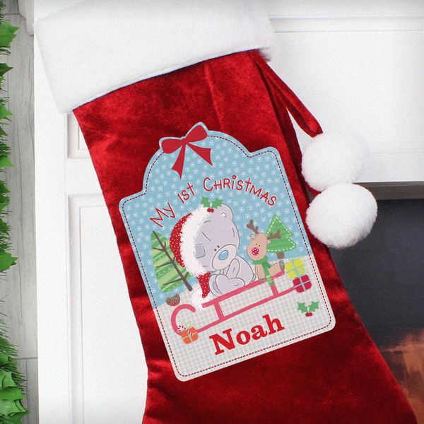Modal Additional Images for Personalised Tiny Tatty Teddy My 1st Christmas Luxury Stocking