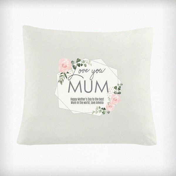 (image for) Personalised Abstract Rose Cream Cushion Cover - Click Image to Close