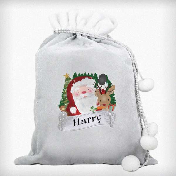 Modal Additional Images for Personalised Christmas Santa Grey Sack