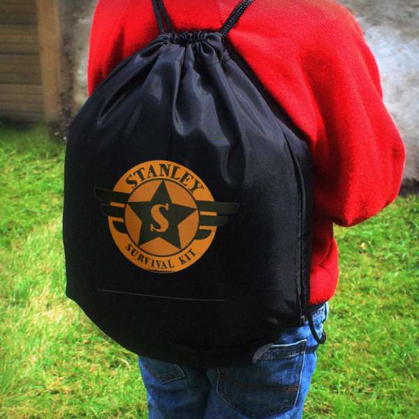 (image for) Personalised Badge Black Kit Bag - Click Image to Close