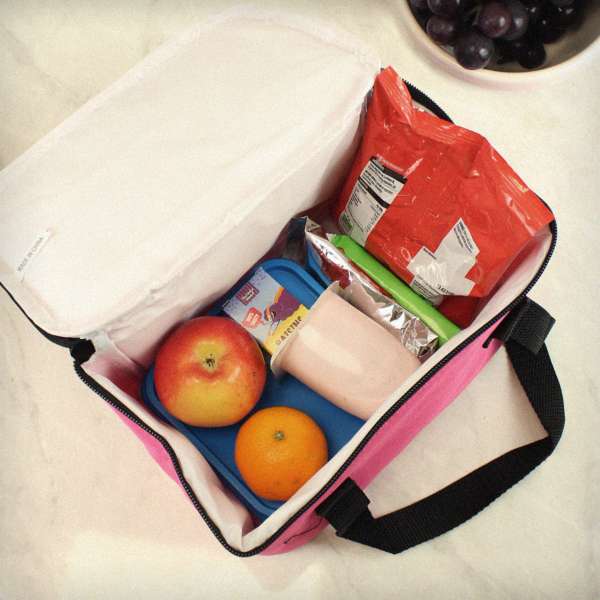 Modal Additional Images for Personalised Rainbow Pink Lunch Bag