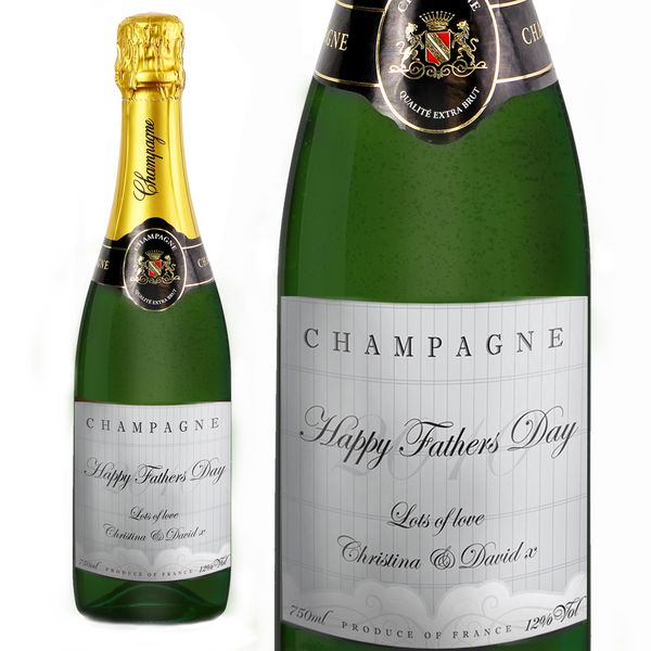 Modal Additional Images for Personalised Elegant Grey Year Champagne