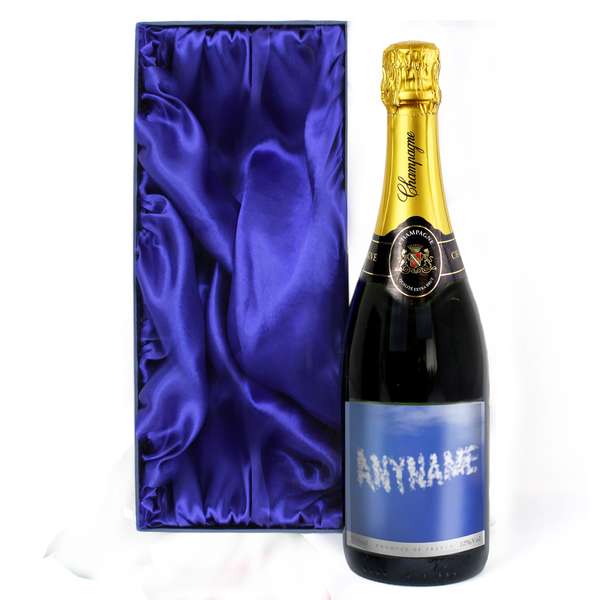(image for) Personalised Clouds Champagne Bottle with Gift Box - Click Image to Close