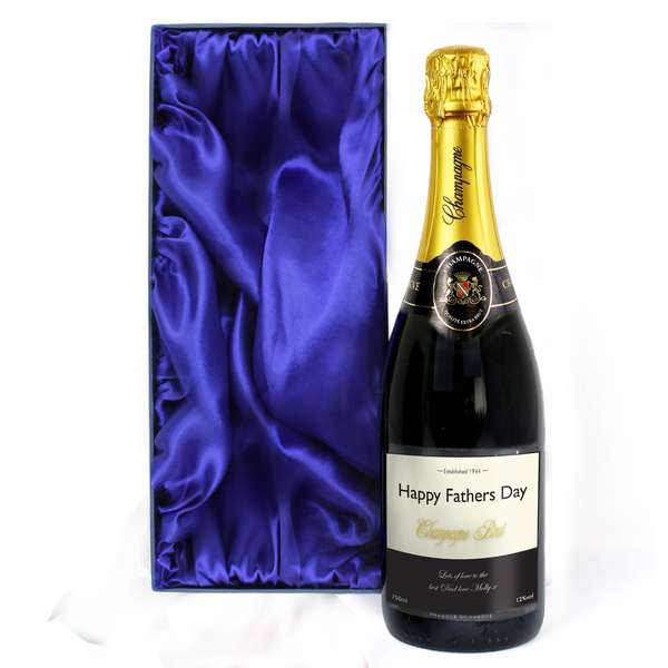 Modal Additional Images for Personalised Vintage Label Champagne Bottle with Gift Box