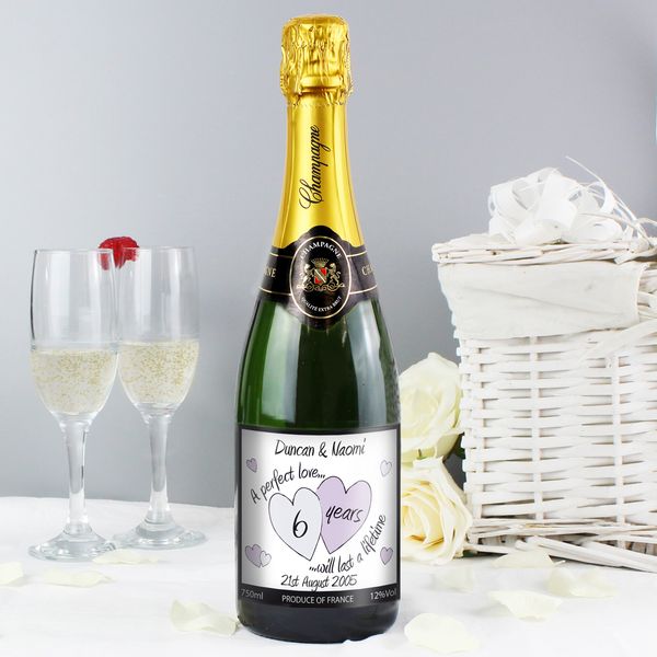 (image for) Personalised A Perfect Love Champagne - Click Image to Close