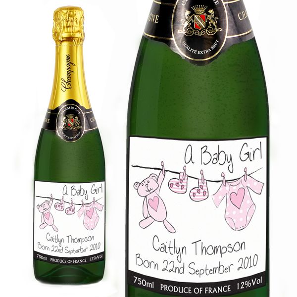 Modal Additional Images for Personalised Pink Baby Wash Line  Champagne