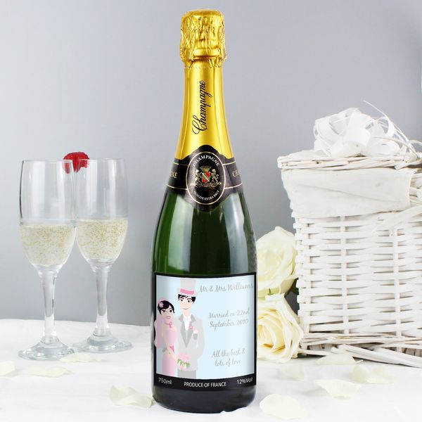 (image for) Personalised Fabulous Wedding Couple Champagne - Click Image to Close