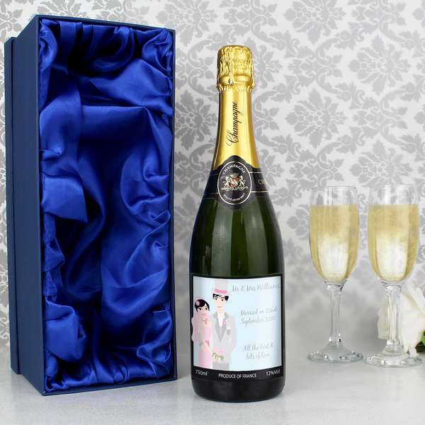 (image for) Personalised Fabulous Wedding Couple Champagne with Gift Box - Click Image to Close