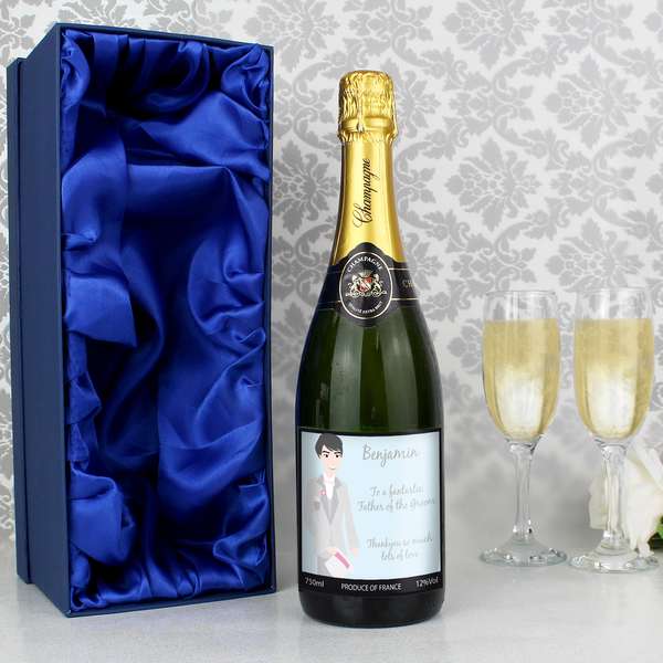(image for) Personalised Fabulous Wedding For Him Champagne with Gift Box - Click Image to Close