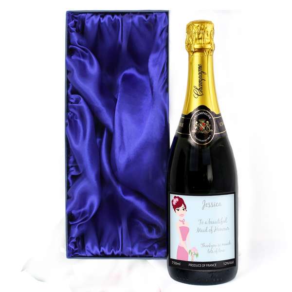 Modal Additional Images for Personalised Fabulous Wedding For Bridesmaid Champagne with Gift