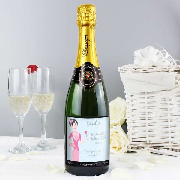 (image for) Personalised Fabulous Wedding Mother Champagne with Gift Box - Click Image to Close