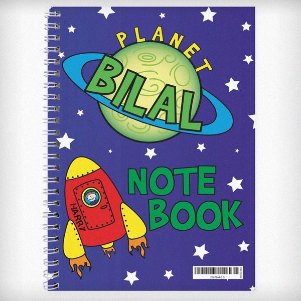 (image for) Personalised Space A5 Notebook - Click Image to Close