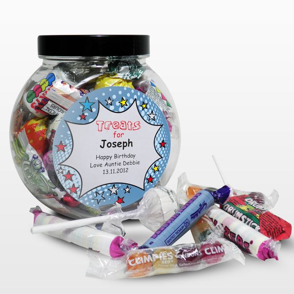 (image for) Personalised Comic Book Sweet Jar - Click Image to Close