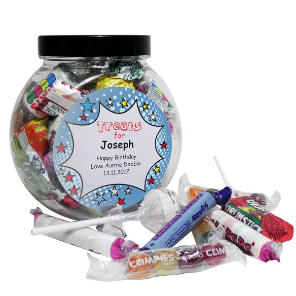 (image for) Personalised Comic Book Sweet Jar - Click Image to Close