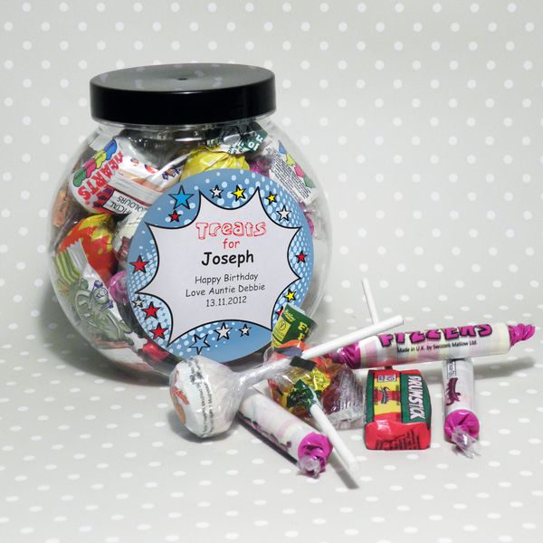 Modal Additional Images for Personalised Comic Book Sweet Jar