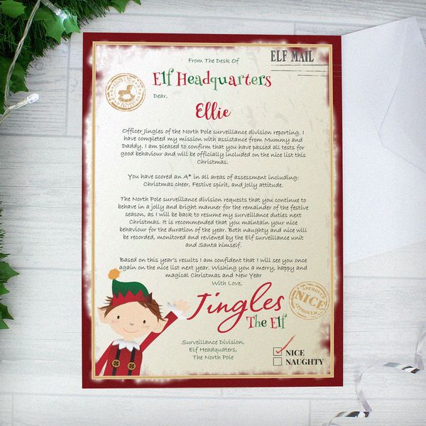 Modal Additional Images for Personalised Elf Surveillance Christmas Letter