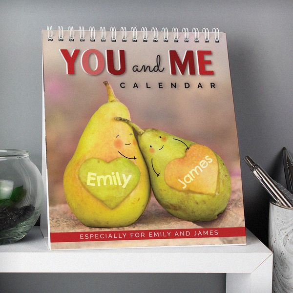 (image for) Personalised Couples Desk Calendar - Click Image to Close