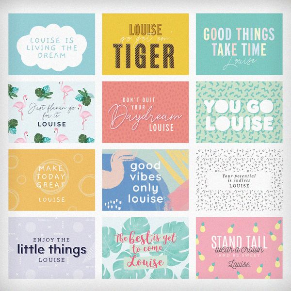 Modal Additional Images for Personalised Motivational Quotes Desk Calendar