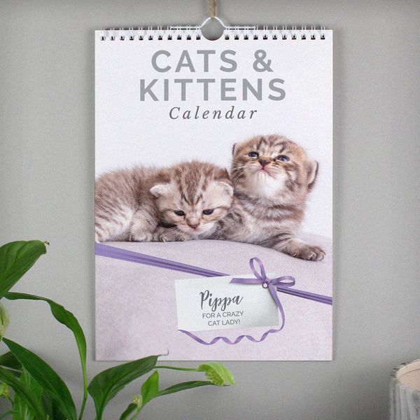 (image for) Personalised A4 Cats & Kittens Calendar - Click Image to Close