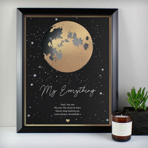(image for) Personalised You Are My Sun My Moon Black Framed Print - Click Image to Close