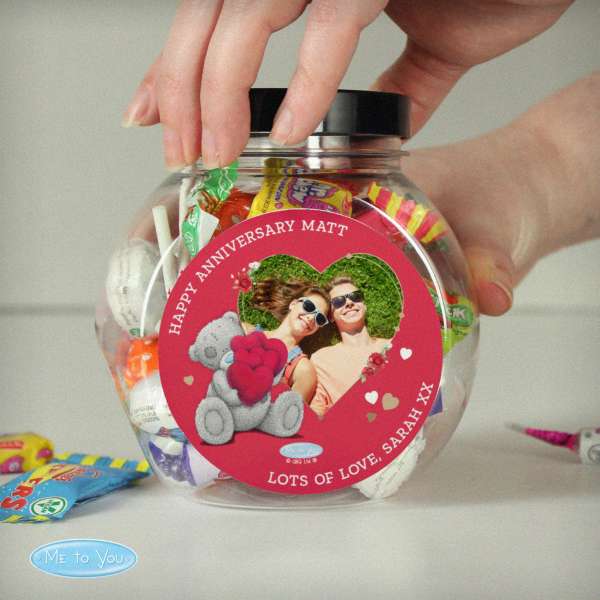 (image for) Personalised Me To You Valentines Photo Upload Sweet Jar - Click Image to Close