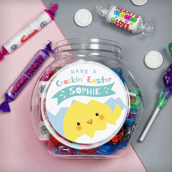 (image for) Personalised Have A Cracking Easter Sweets Jar - Click Image to Close