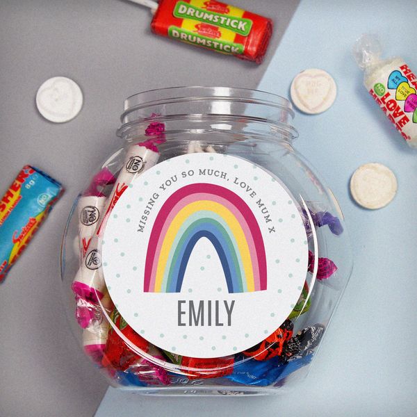 Modal Additional Images for Personalised Rainbow Sweet Jar