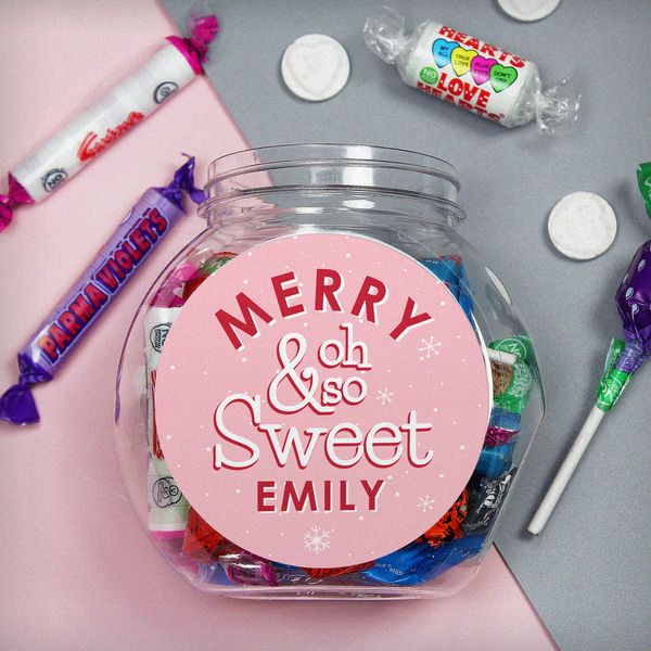 (image for) Personalised Merry & Oh So Sweet Jar - Click Image to Close