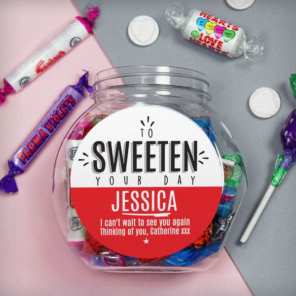 Modal Additional Images for Personalised To Sweeten Your Day Sweet Jar