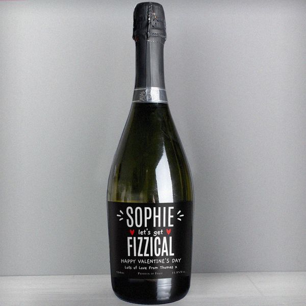 (image for) Personalised Lets Get FIZZICAL Prosecco - Click Image to Close