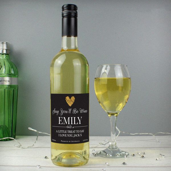 Modal Additional Images for Personalised Say You'll Be Wine White Wine