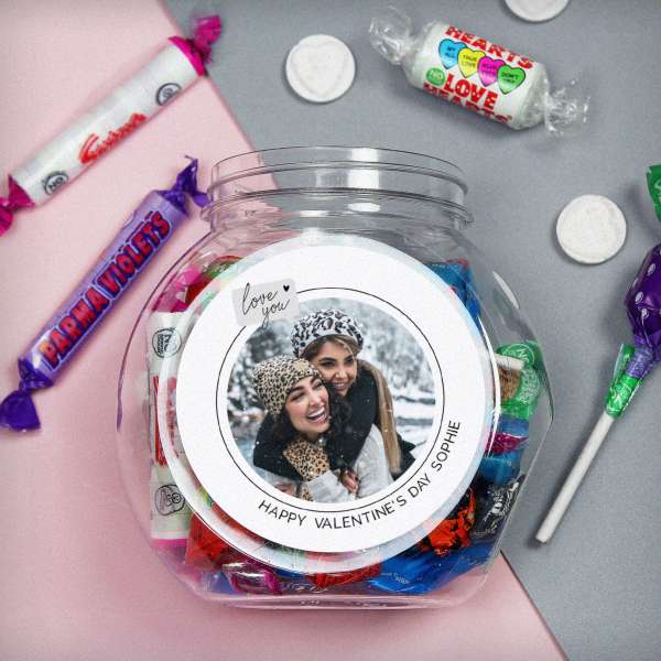 (image for) Personalised Love You Snapshot Photo Upload Sweet Jar - Click Image to Close