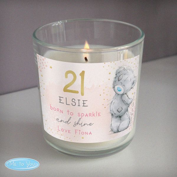 (image for) Personalised Me To You Sparkle & Shine Birthday Scented Jar Candle - Click Image to Close