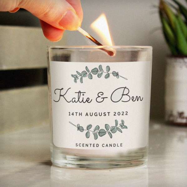 (image for) Personalised Botanical Jar Candle - Click Image to Close