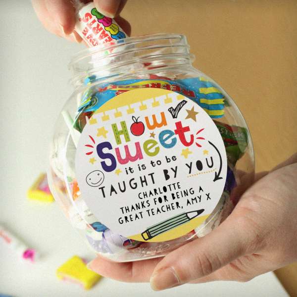 (image for) Personalised Shape Little Minds Sweet Jar - Click Image to Close