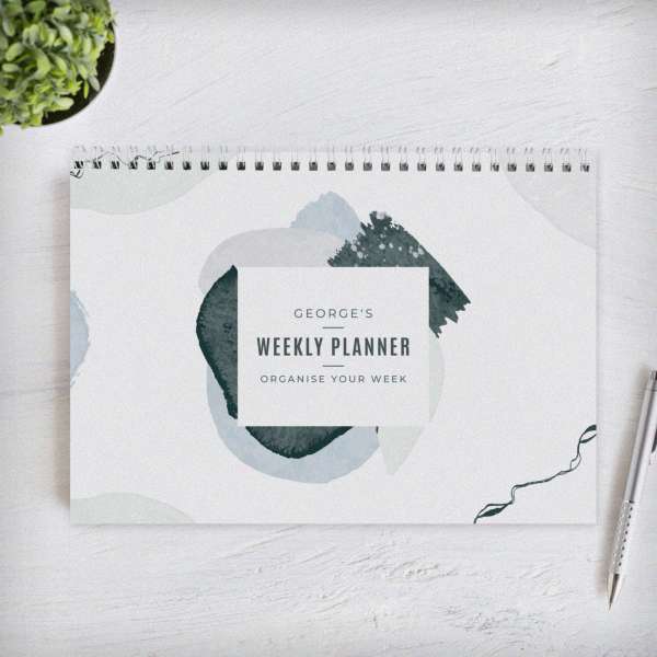 (image for) Personalised Abstract A4 Desk Planner - Click Image to Close