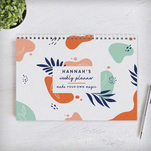 Modal Additional Images for Personalised Tropical A4 Desk Planner
