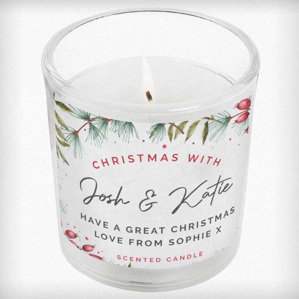 Modal Additional Images for Personalised Christmas With... Scented Jar Candle