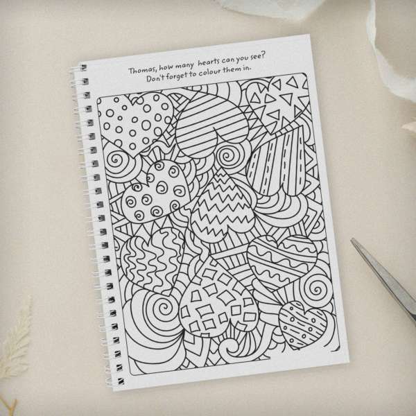 Modal Additional Images for Personalised Wedding Activity A5 Notebook