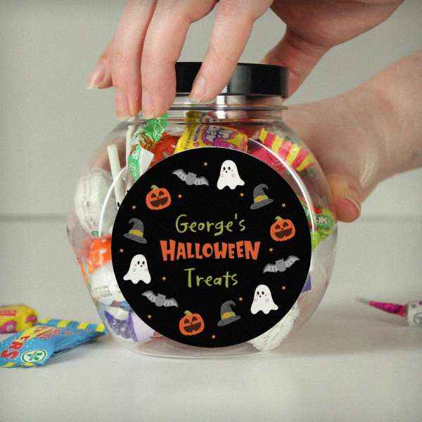 (image for) Personalised Halloween Sweets Jar - Click Image to Close