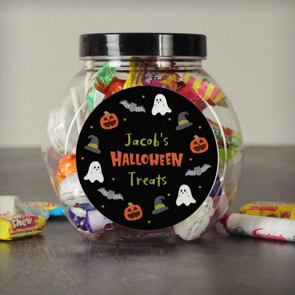 Modal Additional Images for Personalised Halloween Sweets Jar